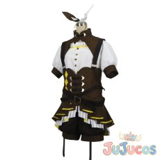 画像4: 鏡音リン　にっこり^^調査隊のテーマ　コスプレ衣装　プロジェクトセカイ カラフルステージ！ feat. 初音ミク　コスチューム　JUJUcosplay (4)