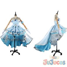 画像1: Aqours　渡辺曜　ウェディング編　コスプレ衣装　ラブライブ！サンシャイン!!　コスチューム　JUJUcosplay (1)