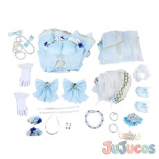 画像7: Aqours　渡辺曜　ウェディング編　コスプレ衣装　ラブライブ！サンシャイン!!　コスチューム　JUJUcosplay (7)