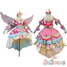 画像1: 虹野ゆめ　レインボーエトワールコーデ　コスプレ衣装　アイカツスターズ!　コスチューム　JUJUcosplay (1)