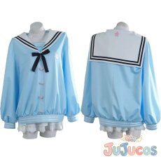画像1: VTuber　Mint Fantome(ミント・ファントーム)　夏服　コスプレ衣装　バーチャルYouTuber　コスチューム　JUJUcosplay (1)