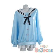 画像2: VTuber　Mint Fantome(ミント・ファントーム)　夏服　コスプレ衣装　バーチャルYouTuber　コスチューム　JUJUcosplay (2)