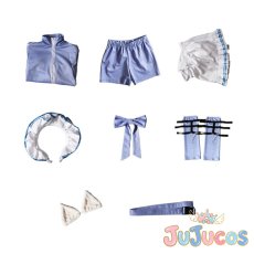 画像4: オグリキャップ　ジャージメイド服　Cute Jersey Collection　コスプレ衣装　ウマ娘プリティーダービー　コスチューム　JUJUcosplay (4)