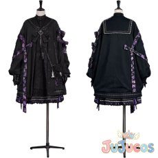 画像1: Vtuber　鷹嶺ルイ　ラプルイおそろいゴシック衣装　コスプレ衣装　バーチャルYouTuber　コスチューム　JUJUcosplay (1)
