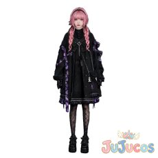 画像4: Vtuber　鷹嶺ルイ　ラプルイおそろいゴシック衣装　コスプレ衣装　バーチャルYouTuber　コスチューム　JUJUcosplay (4)