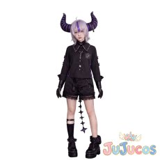 画像6: Vtuber　ラプラス・ダークネス（La+ Darknesss）　ラプルイおそろいゴシック衣装　コスプレ衣装　バーチャルYouTuber　コスチューム　JUJUcosplay (6)