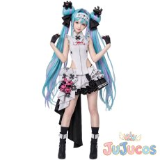画像4: 初音ミク　レーシングミク 2026　コスプレ衣装　Vocaloid　コスチューム　JUJUcosplay (4)