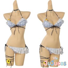 画像1: VTuber　白銀ノエル　水着　ホロライブ ドリームス　コスプレ衣装　バーチャルYouTuber　コスチューム　JUJUcosplay (1)