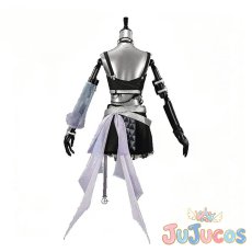 画像5: Vtuber　轟はじめ　ブラックオーロラ衣装　コスプレ衣装　バーチャルYouTuber　コスチューム　JUJUcosplay (5)