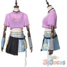 画像1: 梅里ちえり　一家Dumb_Rock!　コスプレ衣装　バンドリ！アワーノーツ（BanG Dream! Our Notes）　コスチューム　JUJUcosplay (1)