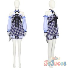 画像1: 桃井愛莉　Lovely Plaid　心からの涙を　コスプレ衣装　プロジェクトセカイ カラフルステージ！ feat. 初音ミク　コスチューム　JUJUcosplay (1)