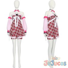 画像1: 桃井愛莉　Lovely Plaid　心からの涙を　アナザー1　コスプレ衣装　プロジェクトセカイ カラフルステージ！ feat. 初音ミク　コスチューム　JUJUcosplay (1)