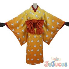 画像2: 花街　吉原の遊郭　我妻善逸　コスプレ衣装　鬼滅の刃　コスチューム　JUJUcosplay (2)
