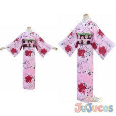 画像1: 甘露寺蜜璃　浴衣　コスプレ衣装　鬼滅の刃　コスチューム　JUJUcosplay (1)