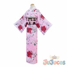 画像3: 甘露寺蜜璃　浴衣　コスプレ衣装　鬼滅の刃　コスチューム　JUJUcosplay (3)