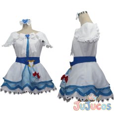 画像1: 雪城ほのか(キュアホワイト)　コスプレ衣装　ふたりはプリキュア Max Heart　コスチューム　JUJUcosplay (1)