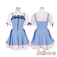 画像1: 香風智乃　魔法少女チノ　コスプレ衣装　ご注文はうさぎですか?　コスチューム　JUJUcosplay (1)