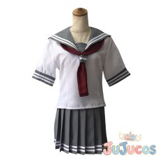画像2: Aqours　セーラー　津島善子　国木田花丸　黒澤ルビィ　渡辺曜　黒澤ダイヤ　高海千歌　松浦果南　小原鞠莉　桜内梨子　コスプレ衣装　ラブライブ！サンシャイン!!　コスチューム　JUJUcosplay (2)