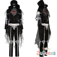 画像1: ハーツラビュル寮　ハロウィン限定衣装　スケアリー・ドレス　エース・トラッポラ　Ace Trappola　デュース・スペード　Deuce Spade　リドル・ローズハート　Riddle Rosehearts　トレイ・クローバー　Trey Clover　コスプレ衣装　ツイステッドワンダーランド　コスチューム　JUJUcosplay (1)