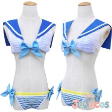画像1: VTuber　湊あくあ　水着　コスプレ衣装　バーチャルYouTuber　コスチューム　JUJUcosplay (1)