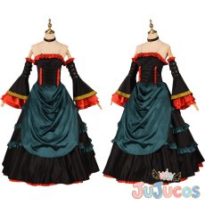 画像1: C.C.　ドレス　コスプレ衣装　コードギアス 復活のルルーシュ　コスチューム　JUJUcosplay (1)