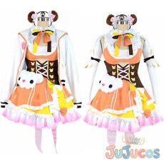 画像1: Vtuber　桃鈴ねね　新ビジュアル　コスプレ衣装　バーチャルYouTuber　コスチューム　JUJUcosplay (1)
