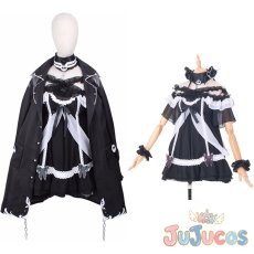 画像1: VTuber　潤羽るしあ　ゴスロリ衣装　コスプレ衣装　バーチャルYouTuber　コスチューム　JUJUcosplay (1)