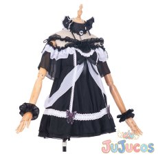 画像6: VTuber　潤羽るしあ　ゴスロリ衣装　コスプレ衣装　バーチャルYouTuber　コスチューム　JUJUcosplay (6)