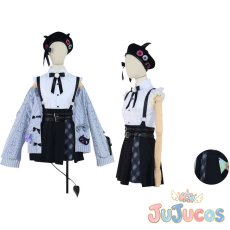 画像1: Vtuber　常闇トワ　ガーリー系　コスプレ衣装　バーチャルYouTuber　コスチューム　JUJUcosplay (1)
