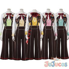 画像1: あんスタ　スカウト！プリティ5　巴日和　白鳥藍良　鳴上嵐　姫宮桃李　影片みか　コスプレ衣装　あんさんぶるスターズ！　コスチューム　JUJUcosplay (1)