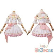 画像1: フラワーフェスティバル編　μ's　花の女神　覚醒　高坂穂乃果　コスプレ衣装　ラブライブ！スクフェス　コスチューム　JUJUcosplay (1)