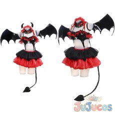 画像1: 時崎狂三　小悪魔　コスプレ衣装　デート・ア・ライブ　コスチューム　JUJUcosplay (1)