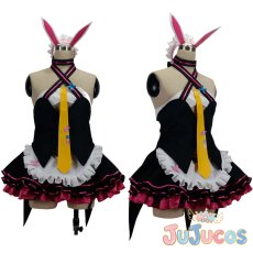 画像1: Vtuber　兎鞠まり　コスプレ衣装　バーチャルYouTuber　コスチューム　JUJUcosplay (1)