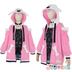画像1: VTuber　戌神ころね　部屋着衣装　コスプレ衣装　バーチャルYouTuber　コスチューム　JUJUcosplay (1)