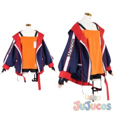 画像1: VTuber　夏色まつり　ゲーミング部屋着　コスプレ衣装　バーチャルYouTuber　コスチューム　JUJUcosplay (1)