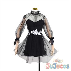 画像2: VTuber　ワトソン・アメリア　ドレス　コスプレ衣装　バーチャルYouTuber　コスチューム　JUJUcosplay (2)