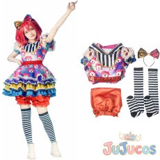 画像1: 黒澤ルビィ　AAO　コットンキャンディえいえいおー！　Aqours 6thツアー　SUNNY STAGE　コスプレ衣装　ラブライブ！サンシャイン!!　コスチューム　JUJUcosplay (1)