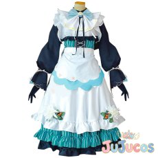 画像1: VTuber　エリー・コニファー　花の妖精　メイド　コスプレ衣装　バーチャルYouTuber　コスチューム　JUJUcosplay (1)