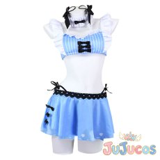 画像2: VTuber　百鬼あやめ　水着　コスプレ衣装　バーチャルYouTuber　コスチューム　JUJUcosplay (2)