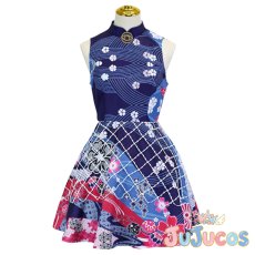 画像3: VTuber　一伊那尓栖（Ninomae Ina'nis）　ドレス　コスプレ衣装　バーチャルYouTuber　コスチューム　JUJUcosplay (3)