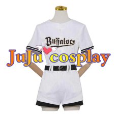 画像1: 送料無料　バーチャルYouTuber　VTuber　白銀ノエル　野球コラボ　コスプレ衣装　コスチューム (1)