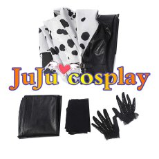 画像4: 送料無料　クルエラ・ド・ヴィル（Cruella De Vil）　クルエラ　コスプレ衣装　コスチューム (4)