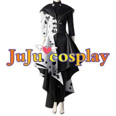 画像1: 送料無料　クルエラ・ド・ヴィル（Cruella De Vil）　クルエラ　コスプレ衣装　コスチューム (1)