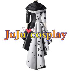 画像3: 送料無料　クルエラ・ド・ヴィル（Cruella De Vil）　クルエラ　コスプレ衣装　コスチューム (3)