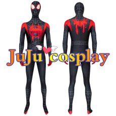 画像3: 送料無料　スパイダーマン:スパイダーバース（Spider-Man: Into the Spider-Verse）　マイルス・モラレス　コスプレ衣装　コスチューム (3)