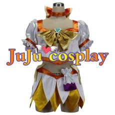 画像1: 送料無料　ハートキャッチプリキュア!　明堂院いつき(キュアサンシャイン)　コスプレ衣装　コスチューム (1)