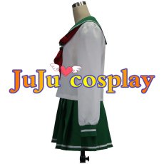 画像2: 送料無料　犬夜叉　日暮かごめ　制服　コスプレ衣装　コスチューム (2)
