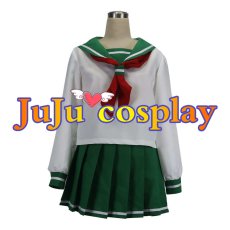 画像1: 送料無料　犬夜叉　日暮かごめ　制服　コスプレ衣装　コスチューム (1)