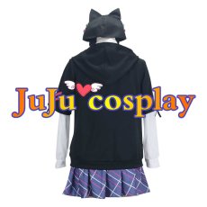 画像2: 送料無料　電音部　黒鉄たま　コスプレ衣装　コスチューム (2)
