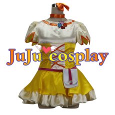 画像1: 送料無料　フレッシュプリキュア!　山吹祈里(キュアパイン)　コスプレ衣装　コスチューム (1)